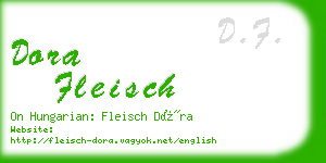 dora fleisch business card